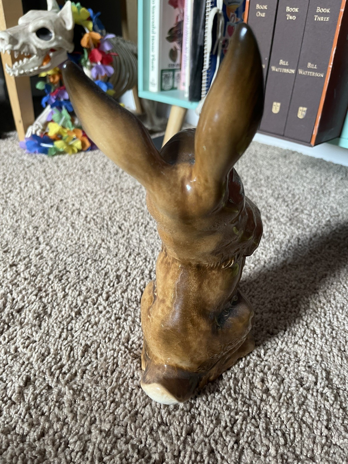 GOEBEL W GERMANY 34 310 26 STANDING BROWN EASTER BUNNY RABBIT FIGURINE 10.5”