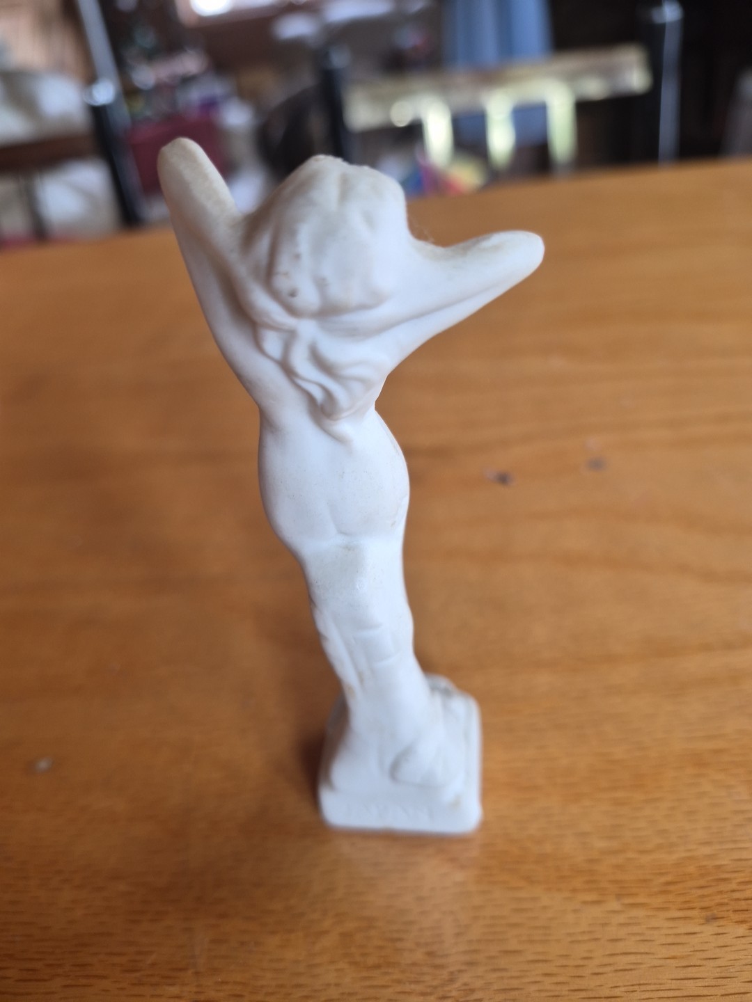 Vintage Art Deco Japanese Bisque Nude Woman Lady Figurine 4” Tall x 1″ wige