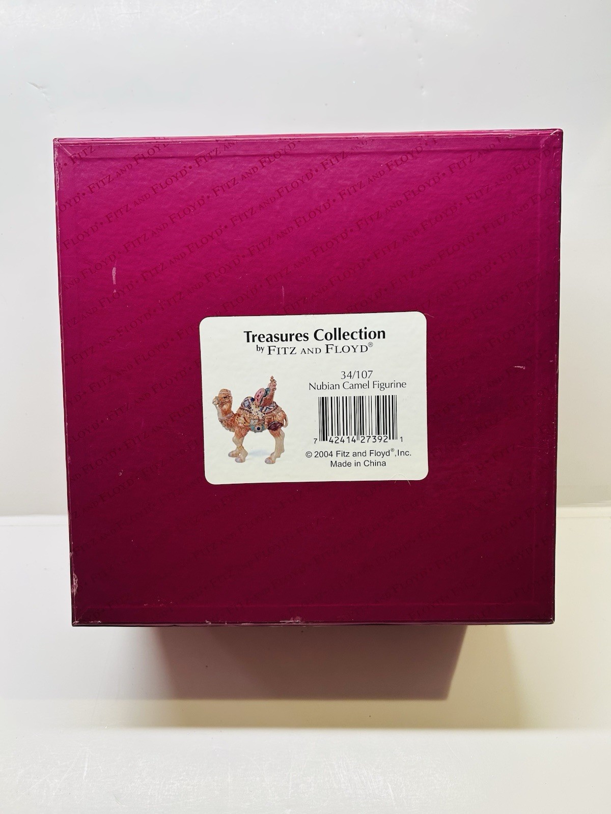 2004 Fitz & Floyd Treasures Collection Nubian Camel Limited Edition 34/107 Boxed