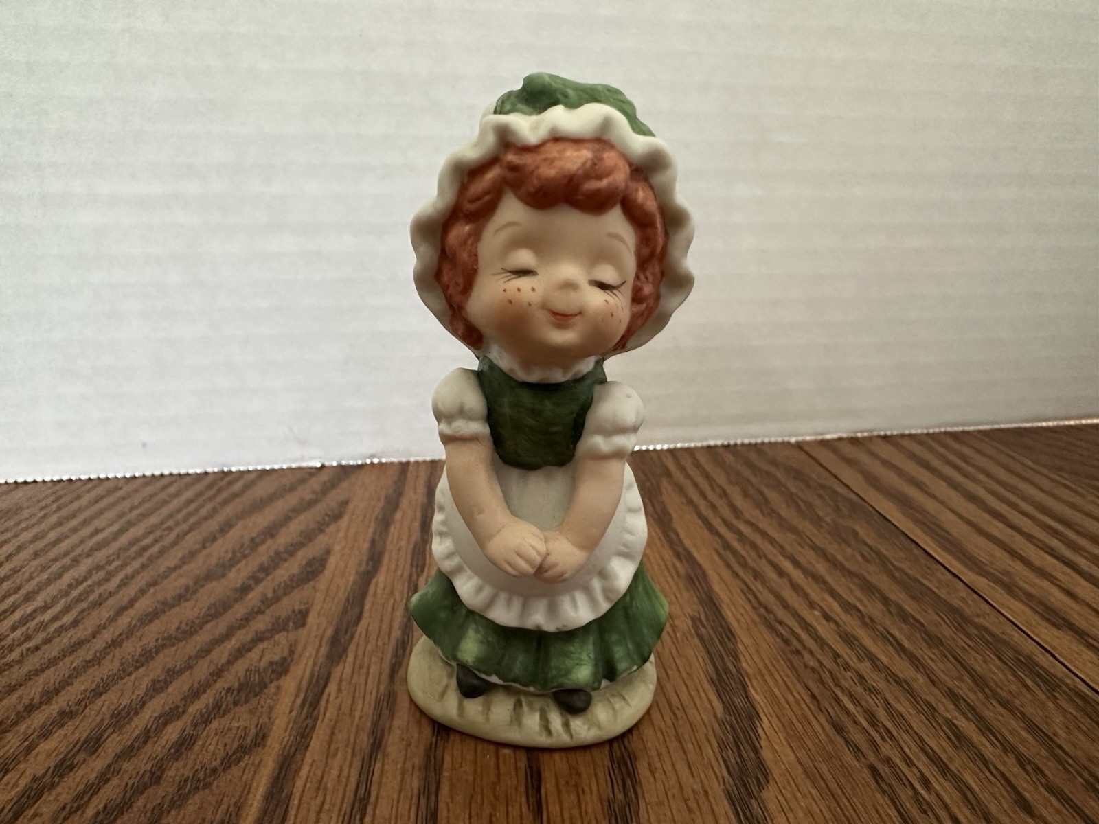 Geo Z. Lefton Irish Girl Figurine Porcelain Redhead St. Patrick’s Day Vintage