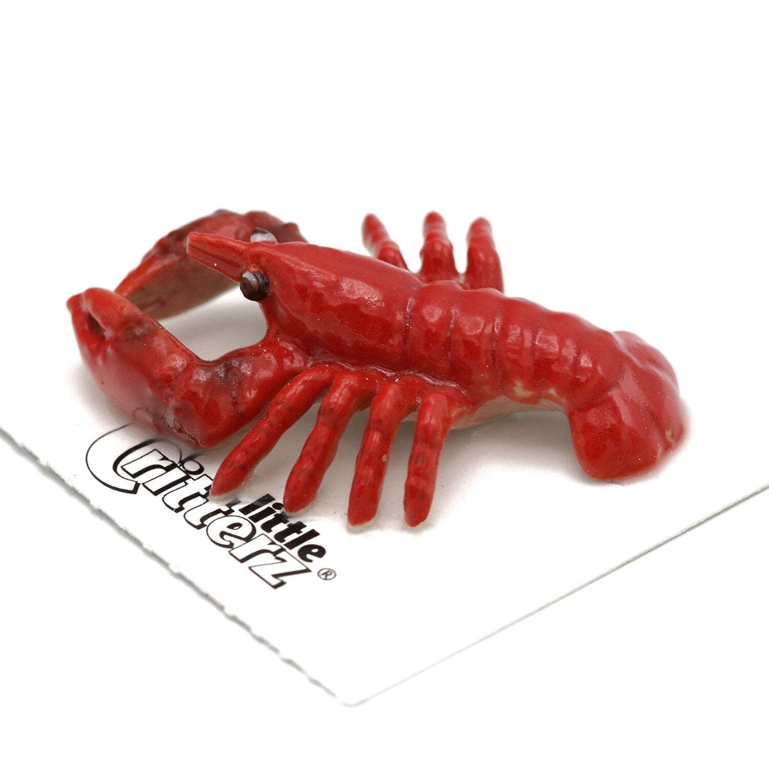 Little Critterz Red Lobster”Pincer” – miniature porcelain figurine