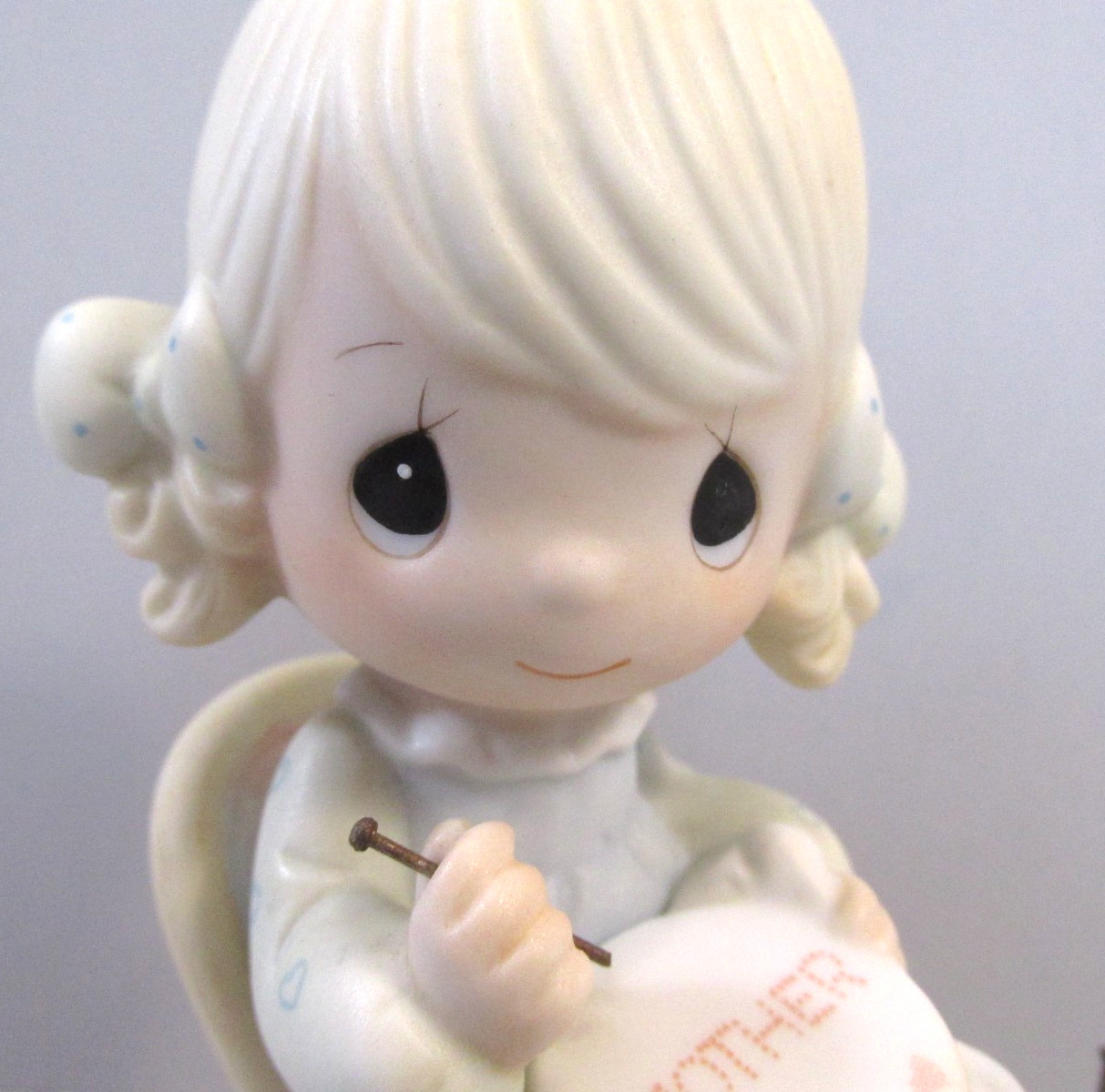 1979 Precious Moments “Mother Sew Dear” Embroidering Fig. – E-3106 – Vessel Mark