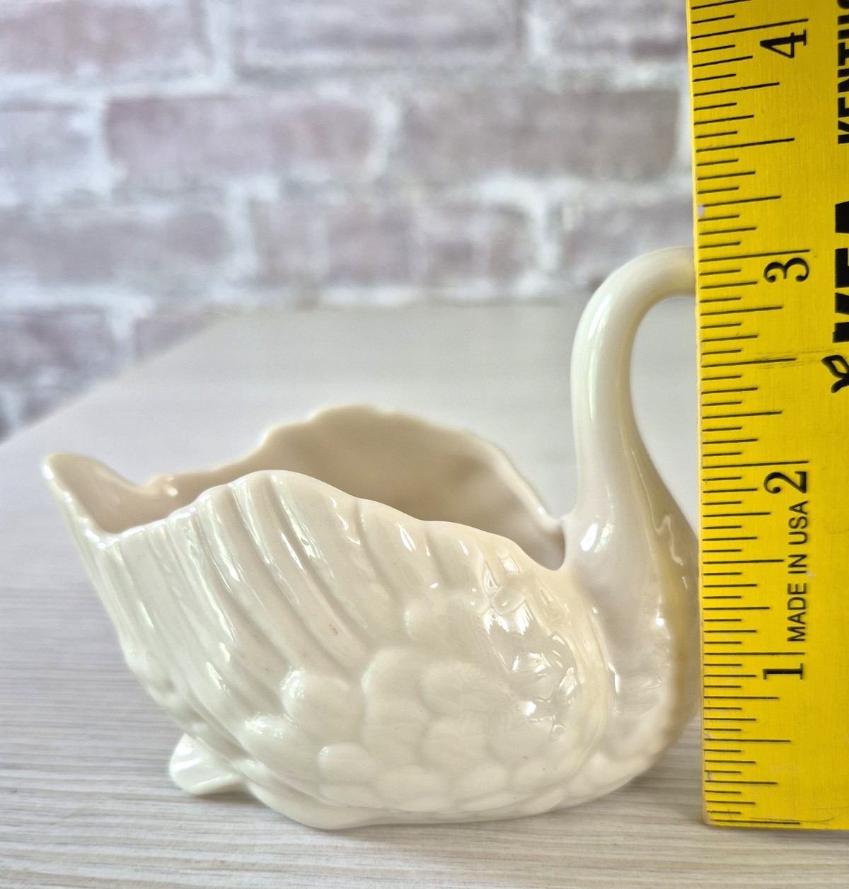 Vintage LENOX SWAN Porcelain Trinket Dish 4.5″ Centennial Edition Reproduction