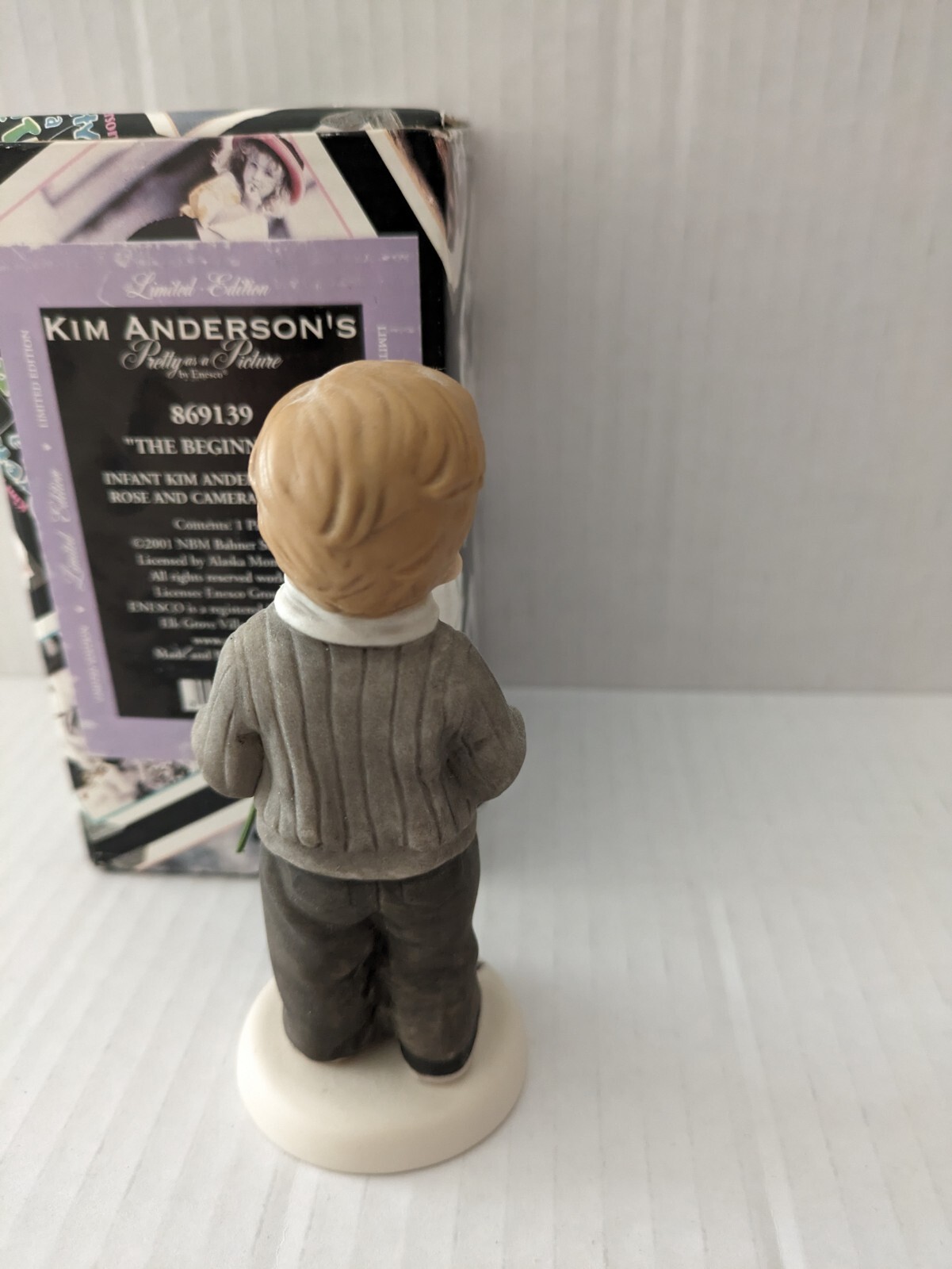 NIB Signed Limited Edition 2001 “The Beginning” Kim Anderson Child Rose Figurine