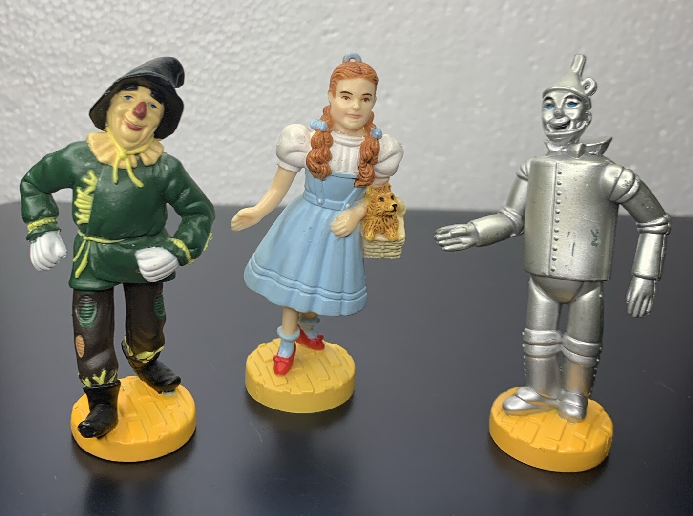 1987 Wizard Of Oz Lot 3 Figurines Loews Ren MGM Turner Presents PVC Figures Toto