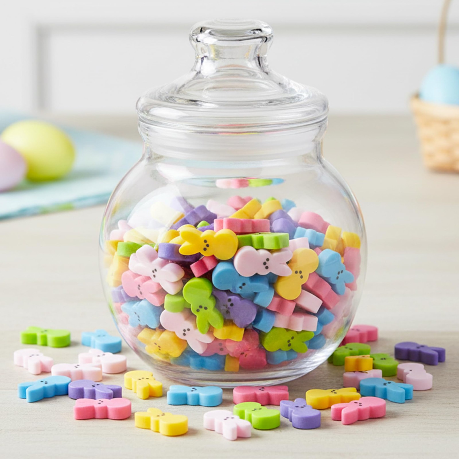 60 PCS Mini Easter Pastel Bunny Resin Decor Mixed Colors Rabbit Charms DIY