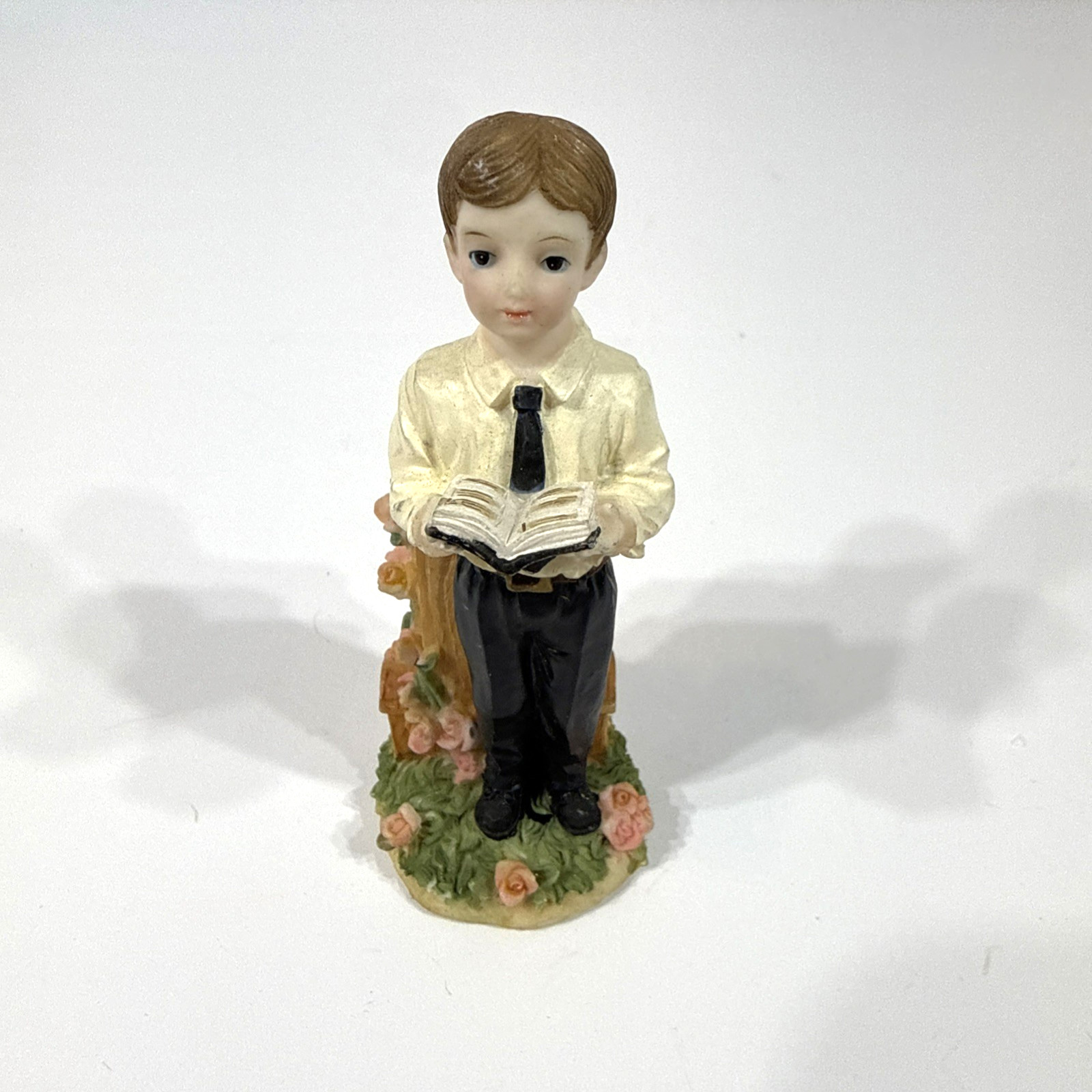 Vintage Young Boy Praying LAREAUX Figurine 4”