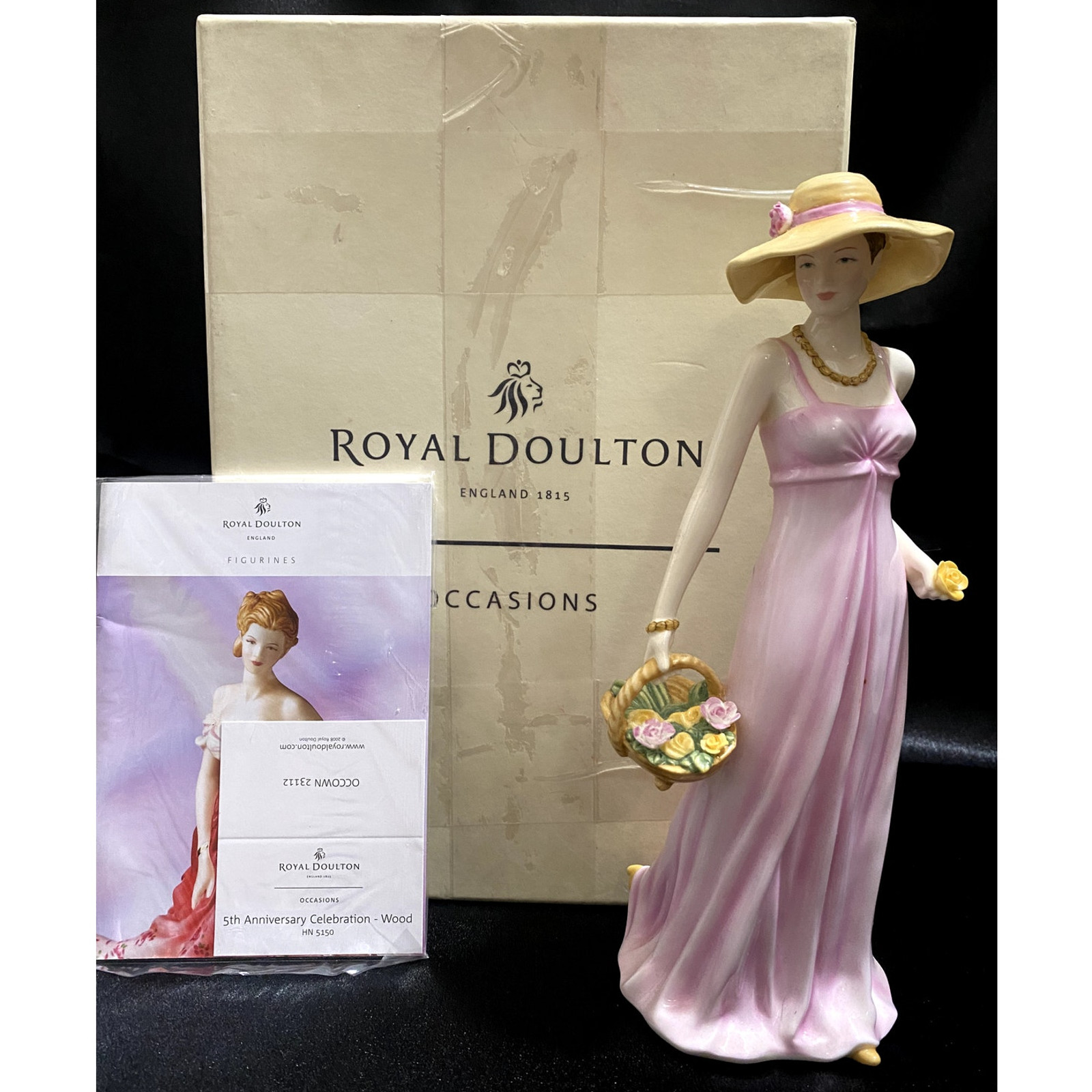 Royal Doulton Pretty Ladies HN5150 Figurine 5th Anniversary w/ Box 8.75″ *READ*