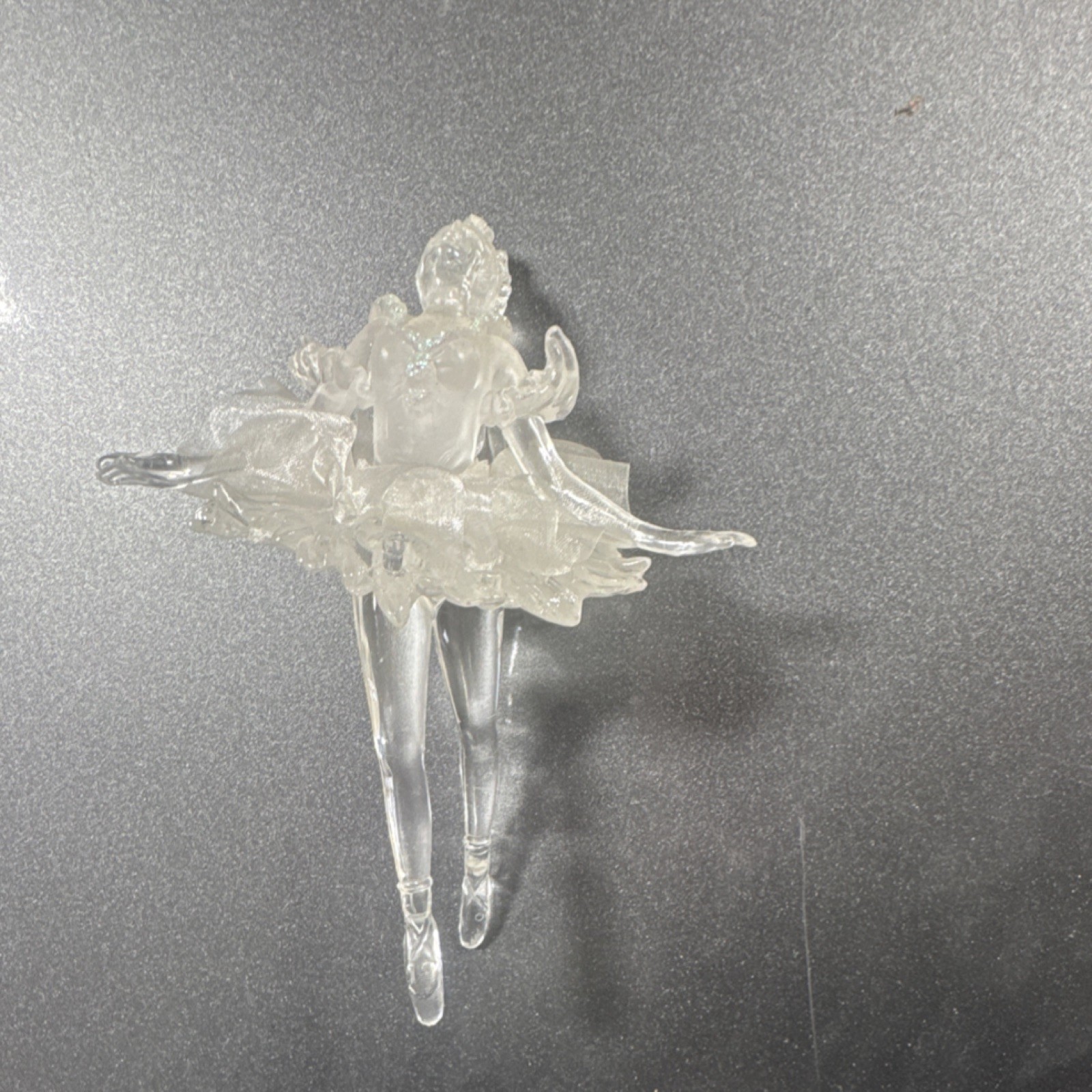 Glossy Clear Glass Ballerina Figurine Art Collectible for Any Room