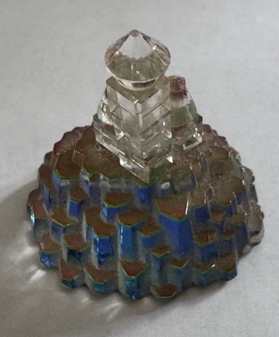 Crystal De Lites By Manon Castle Figurine 1 3/4 x 1.5 Made in Austria No Box EUC