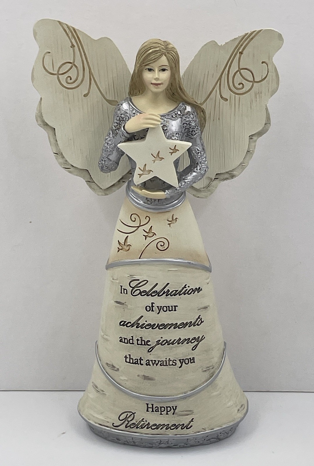 Elements of Pavilion Gift Company #82375 Happy Retirement Angel with Star