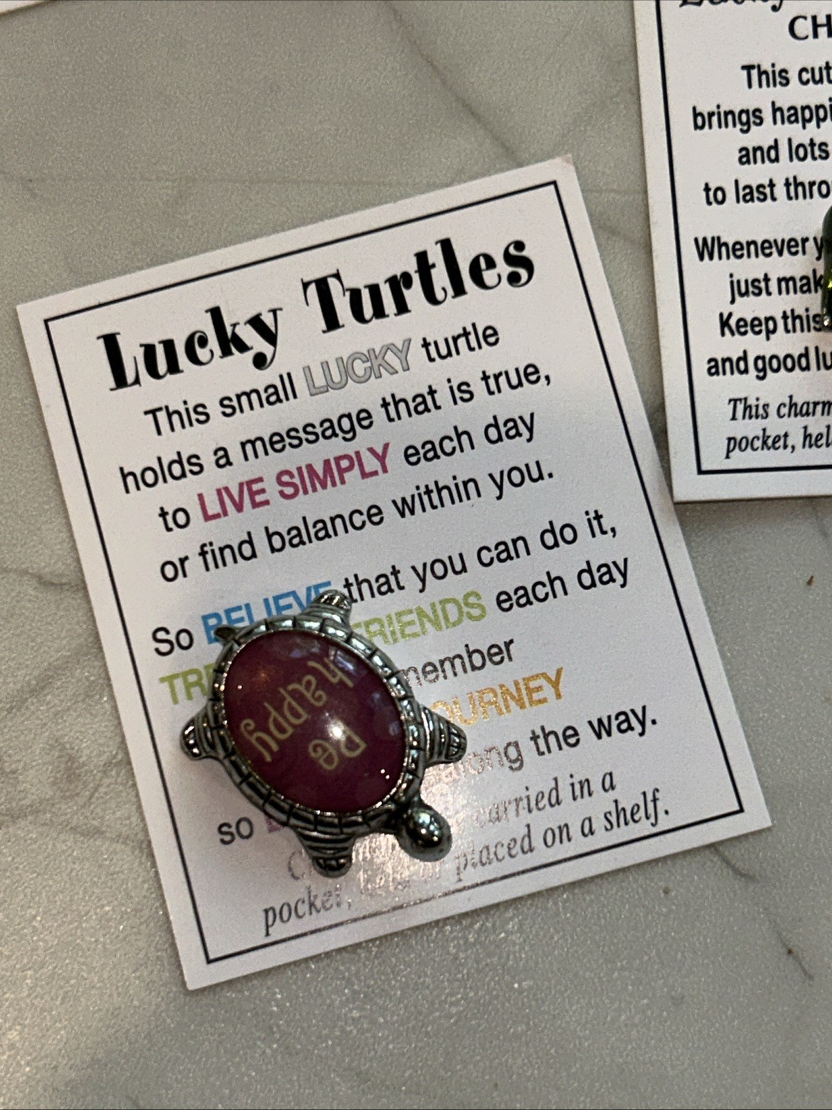 Lot Of 6 Ganz Lucky Pocket Charms With Cards ..