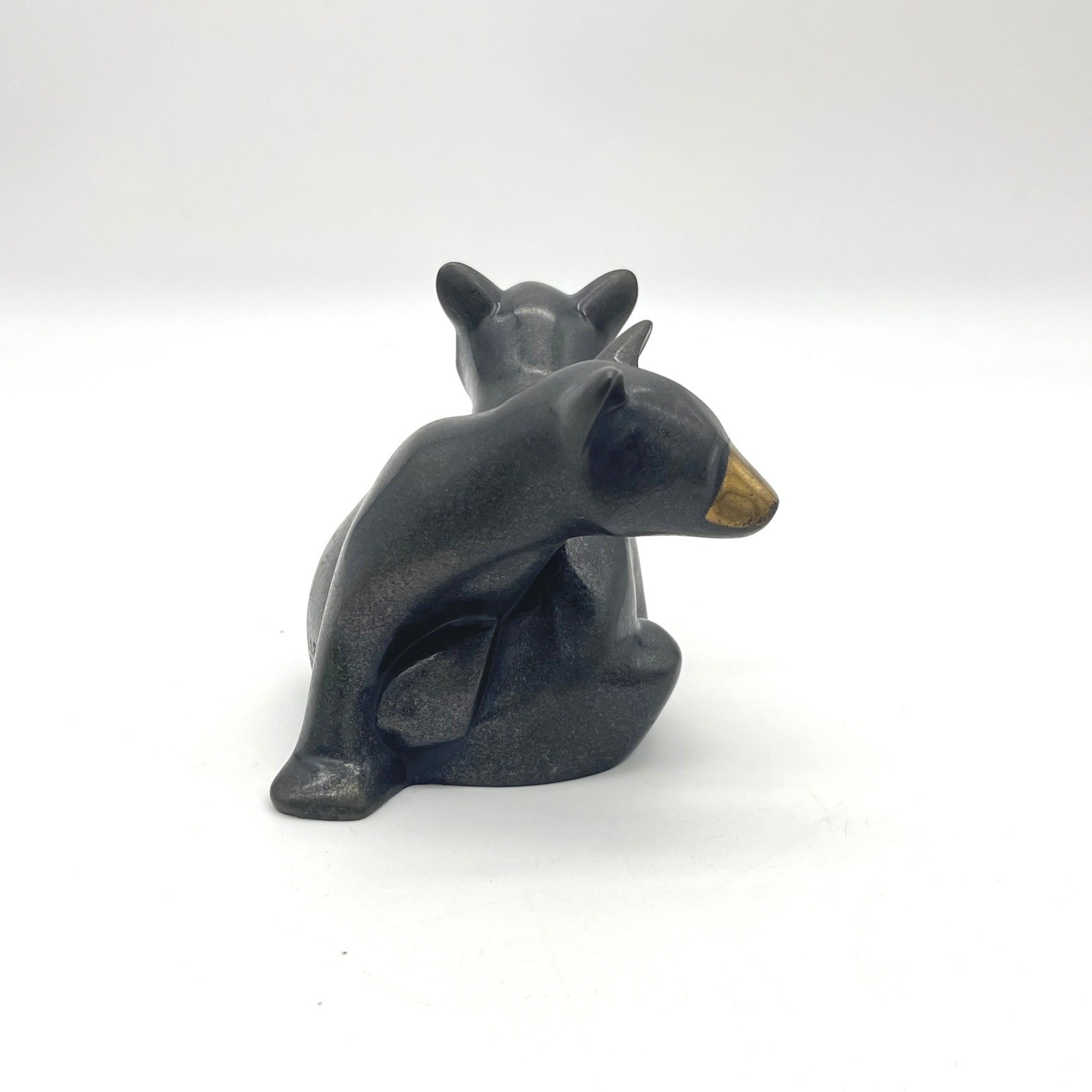 Ryan 1991 Limited Edition Bronze Bears Sculpture Figurine 437/750 Minimalist