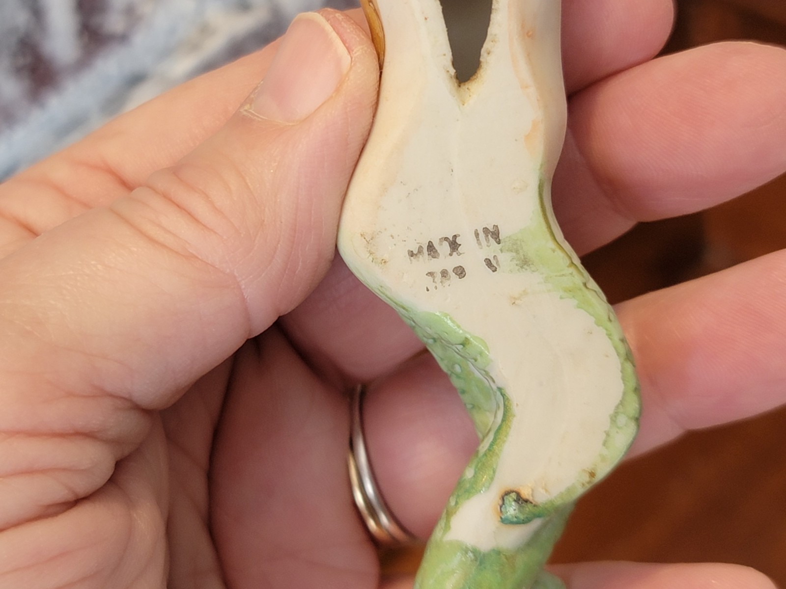 VTG Miniature Porcelain PIN-UP Art MERMAID Figurine Made in JAPAN Hand-Painted