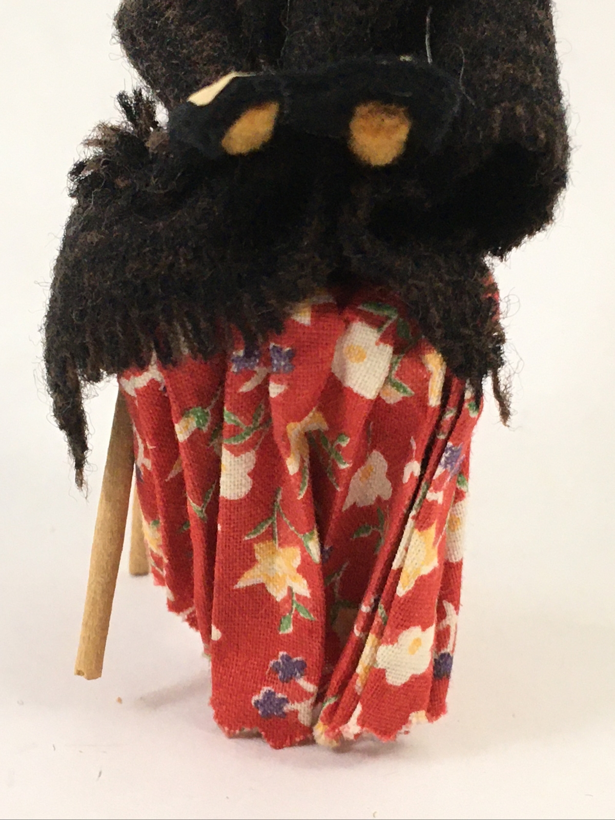 Old Woman in Chair Hand Made Folk Art Doll Figurine Artist Doll