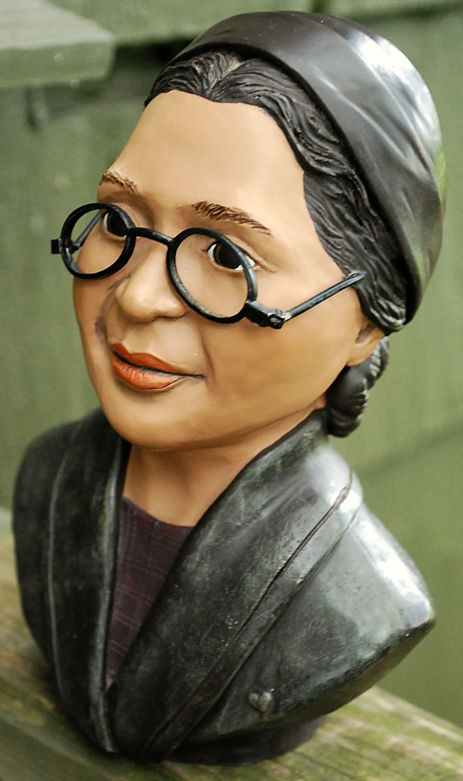 RARE Vtg 1995 ROSA PARKS BUST Resin Figurine SARAH’S ATTIC/Black Heritage 6.25″