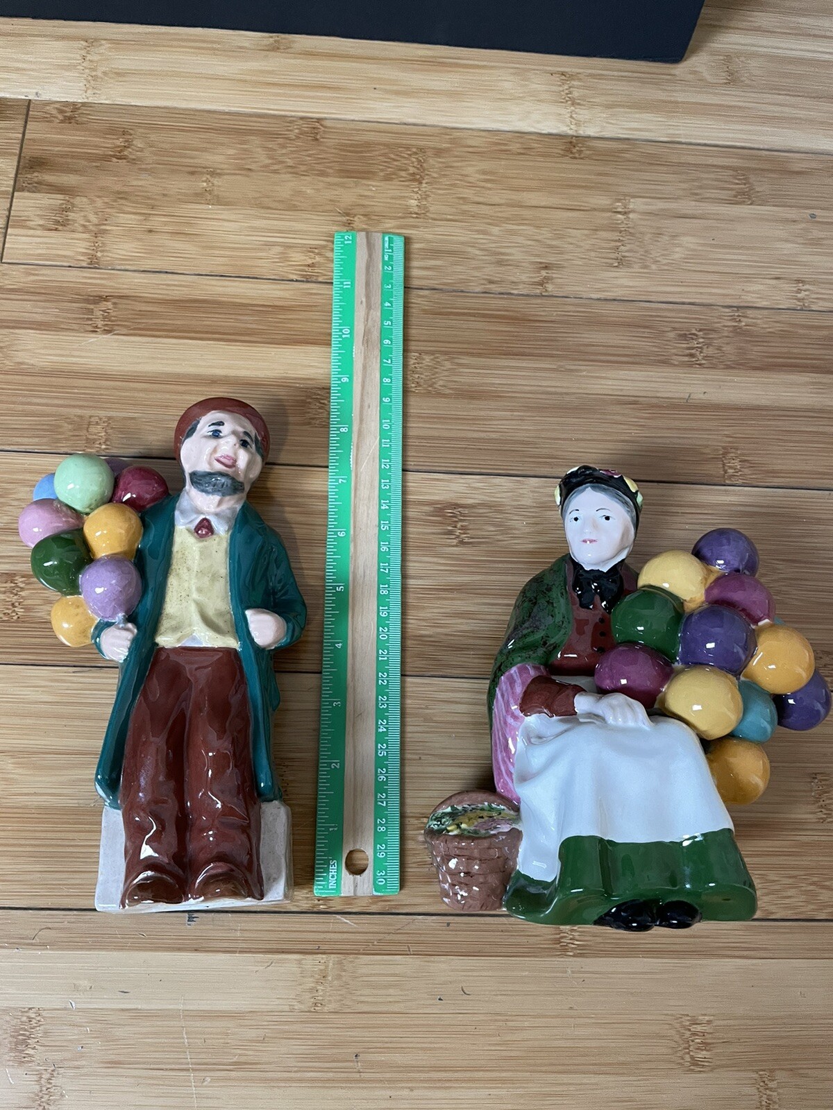 Elderly couple Grandma and grandpa Figures The Old Balloon Sellers