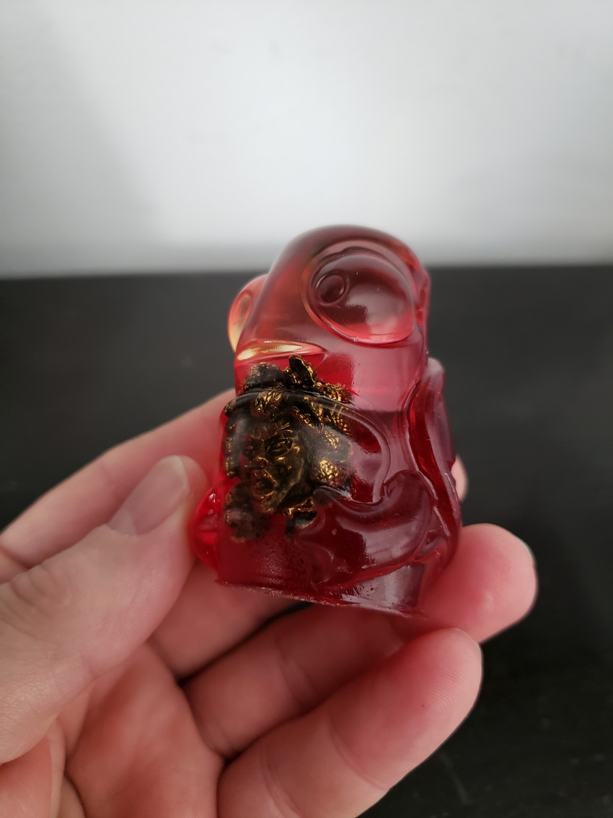 Lucky Turtle Acrylic Figurine With Lionarmory Bead One Of A Kind Medusa