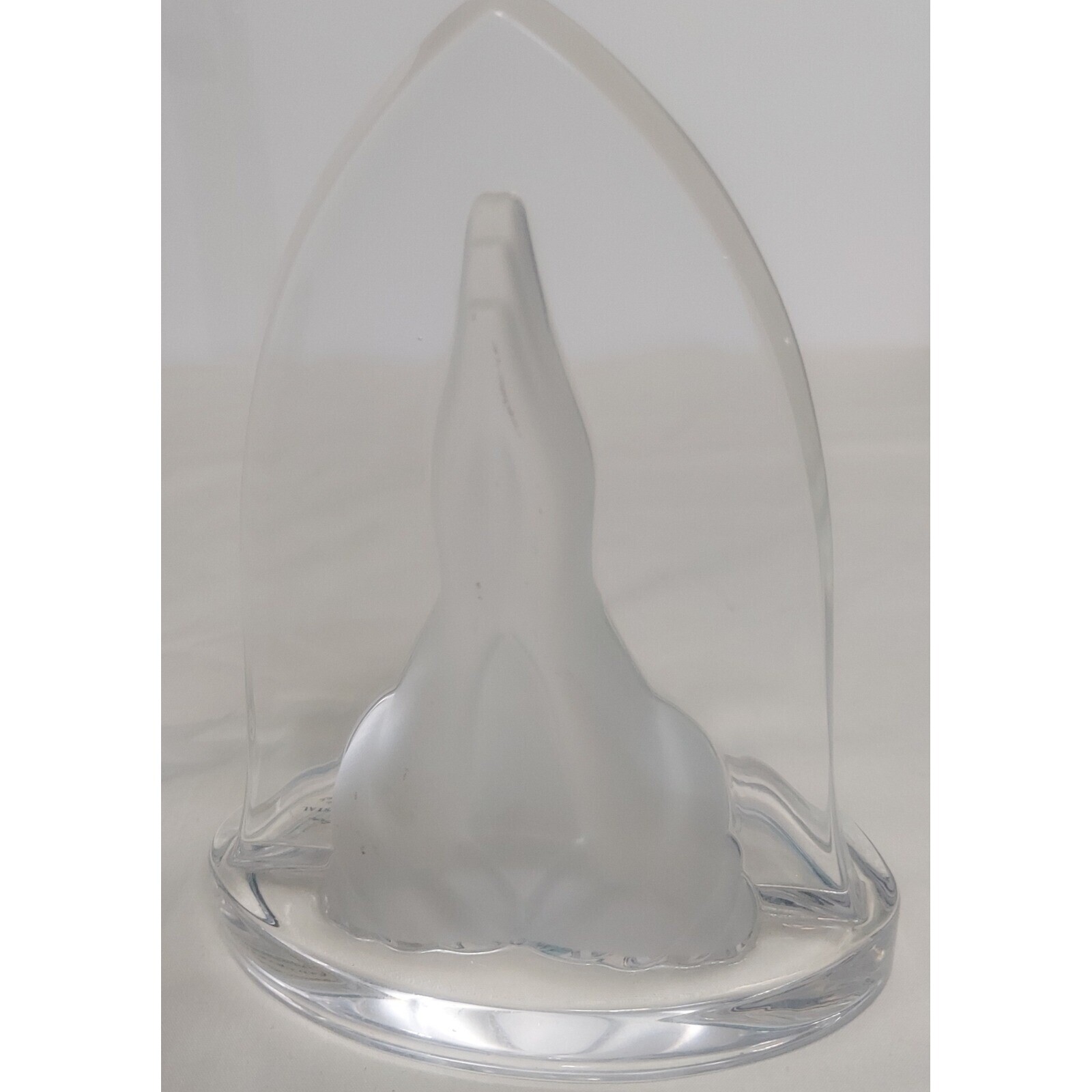 Teleflora praying hands Crystal Figurine 24% Lead Bohemian Czech Republic Decor