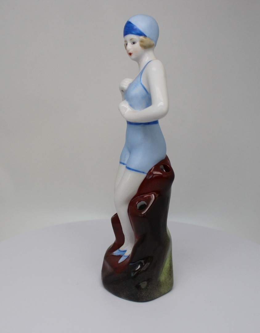 Flower Picks Vase Figure Swimmer Pin-up Sexy Art Deco Style Art Nouvea Style