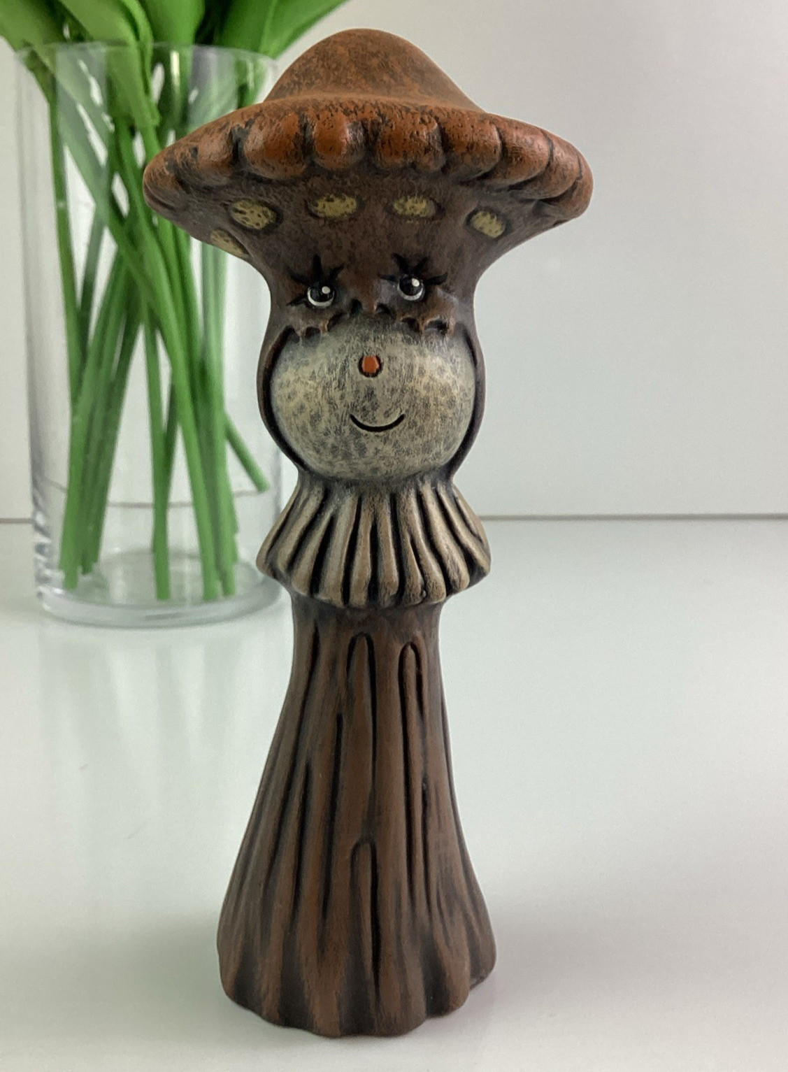 Hand Crafted Ceramic Anthropomorphic Mushroom 6.5″ Creative Treasures Florida