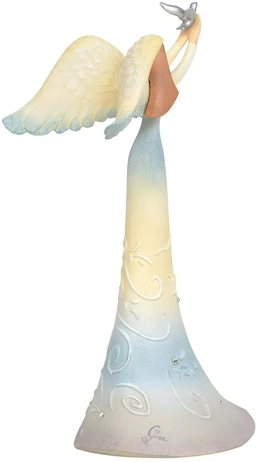 Enesco Peace by Piece Prayers Angel Figurine, 7.68″, Inspirational Gift