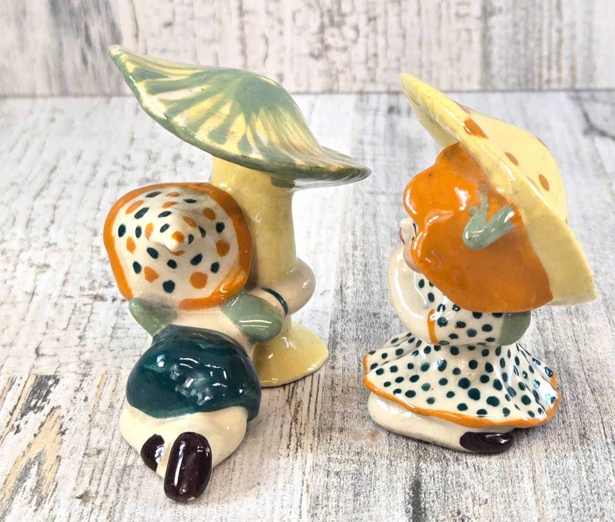 Betty Harrington Piquant Pixies Elves Sitting Under Mushrooms Ceramic Art Studio