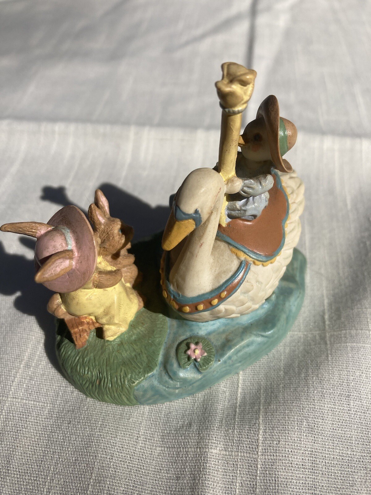 Vintage Avon 1993 Kathy Jeffers Carousel Bunny Mother Goose pre owned
