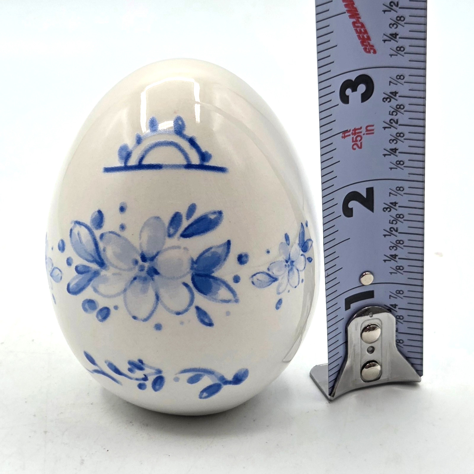 CYNTHIA ROWLEY Lot of 6 Porcelain Chinoiserie EASTER EGGS Blue & White Floral