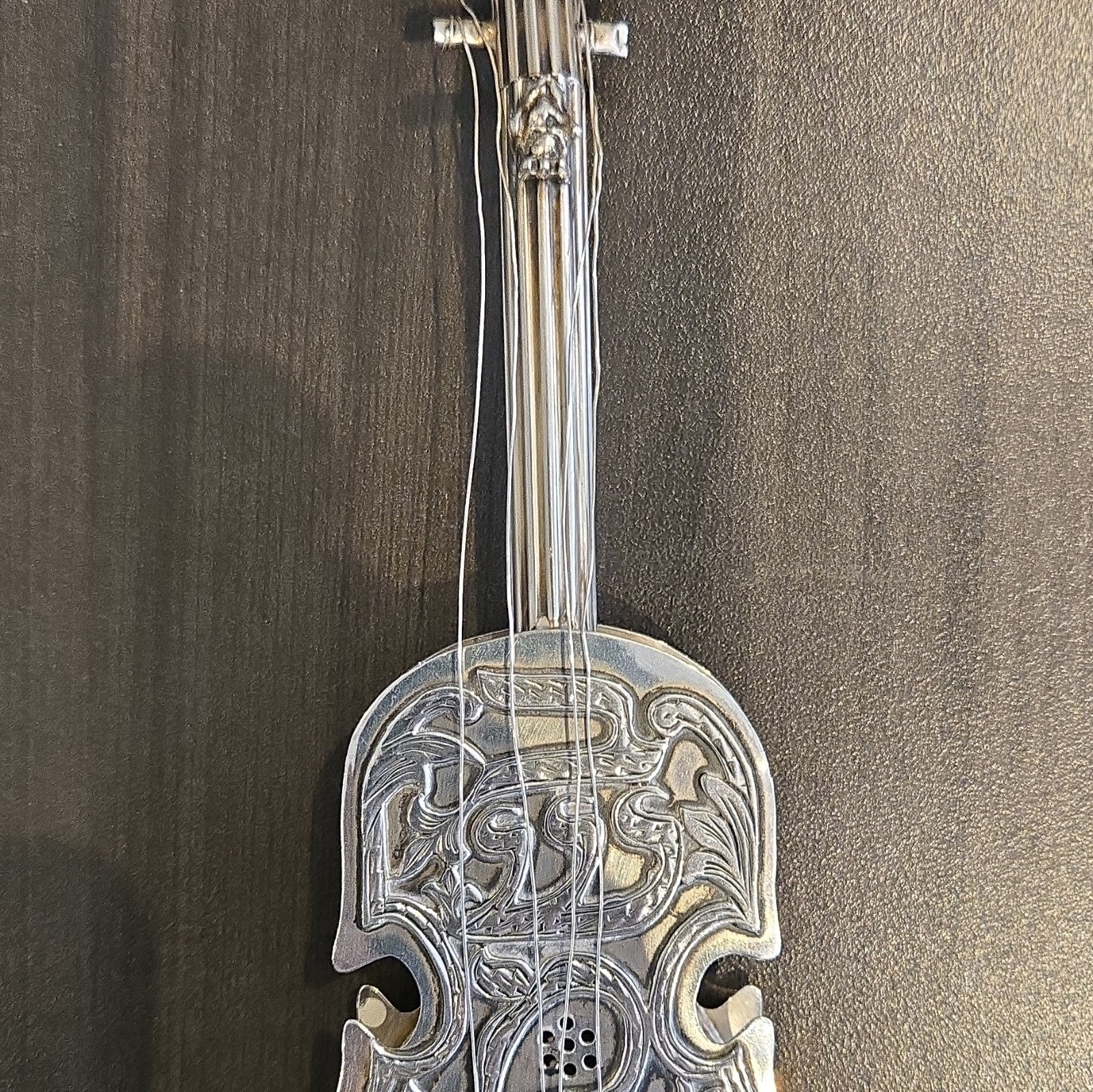 Sterling Silver 925 Violin Figurine handmade