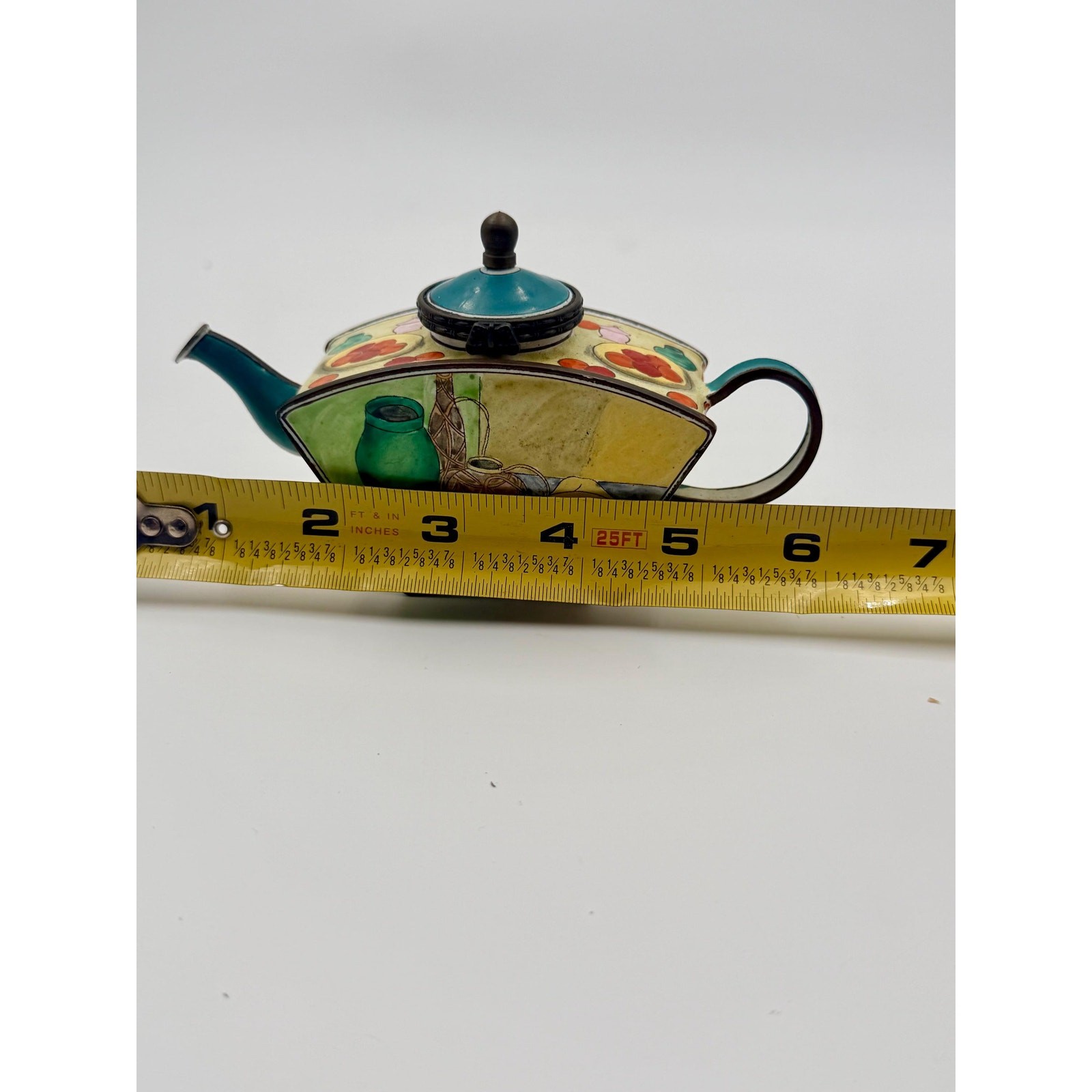 Kelvin Chen Miniature Teapot – 2001 Cezanne Inspired Enamel Trinket Box No. 269