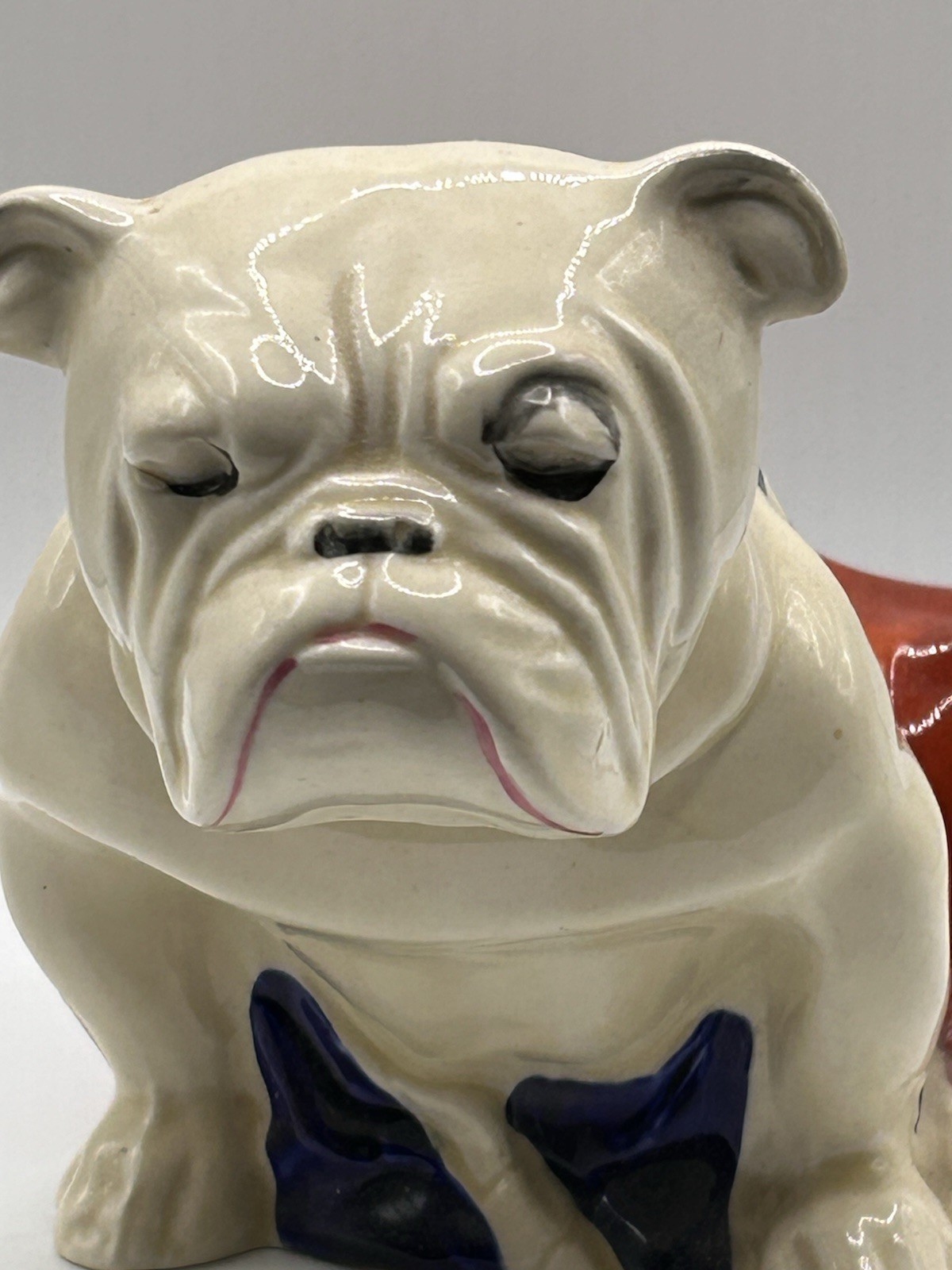 Antique Royal Doulton Bulldog Jack Union Flag Winston Churchill 6in/15cm