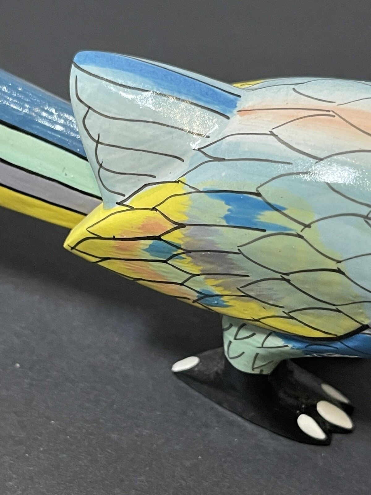 Thing A Mo Jiggles Roadrunner Wooden Figurine -multicolor