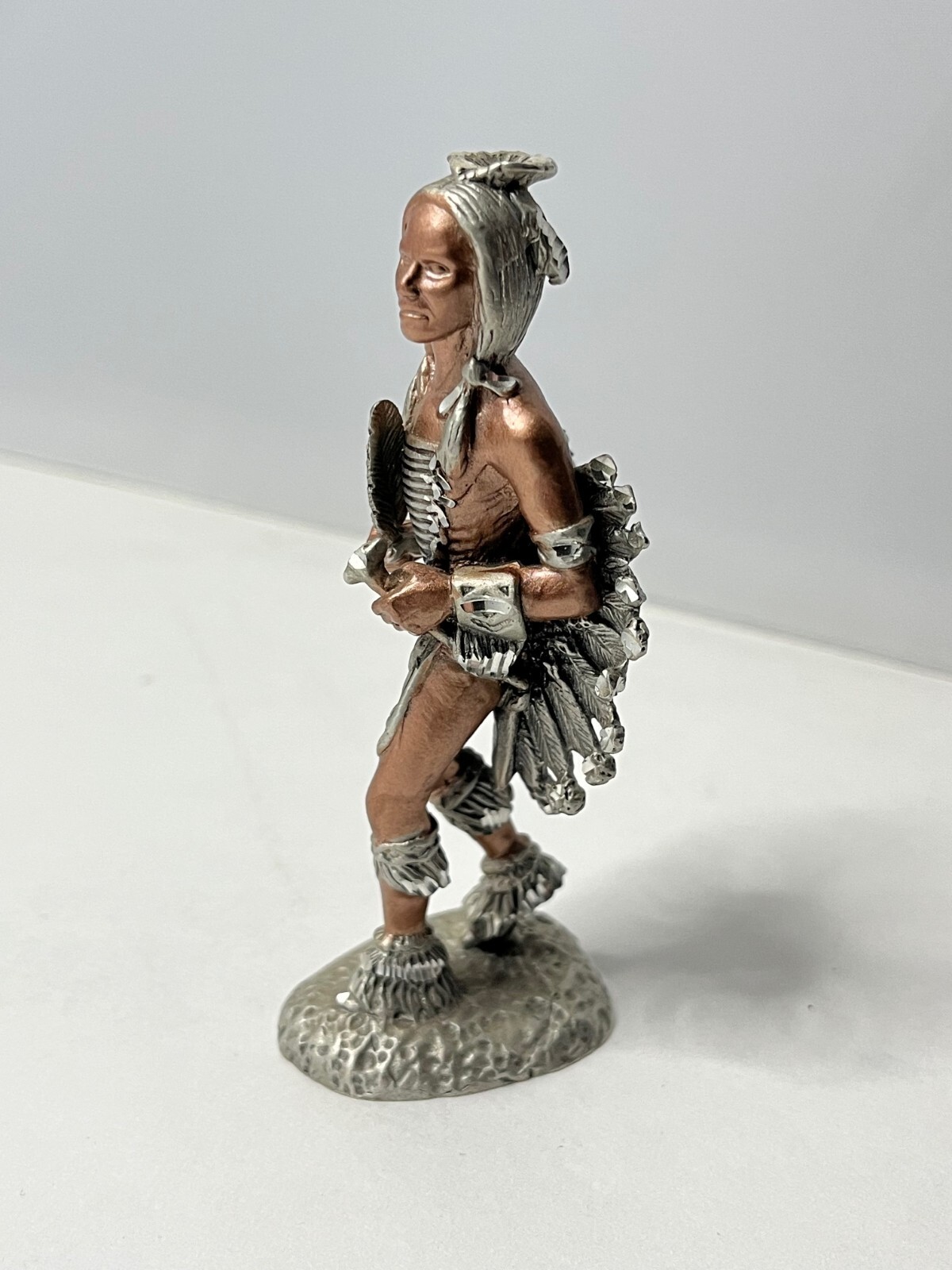 Kiowa Dancer 1990 Masterworks Fine Pewter Figurine 3 3/4 Inches Tall