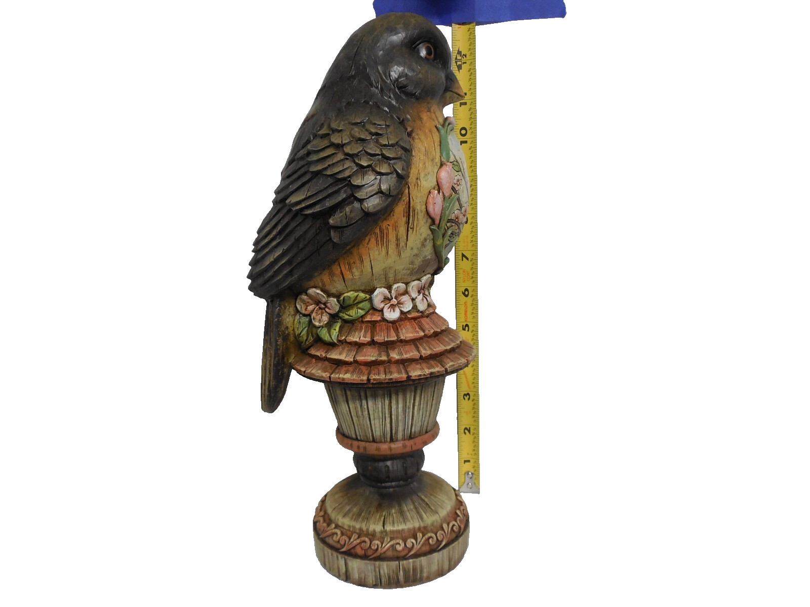 2011 Spring Shop Bird perched on Birdhouse figurine