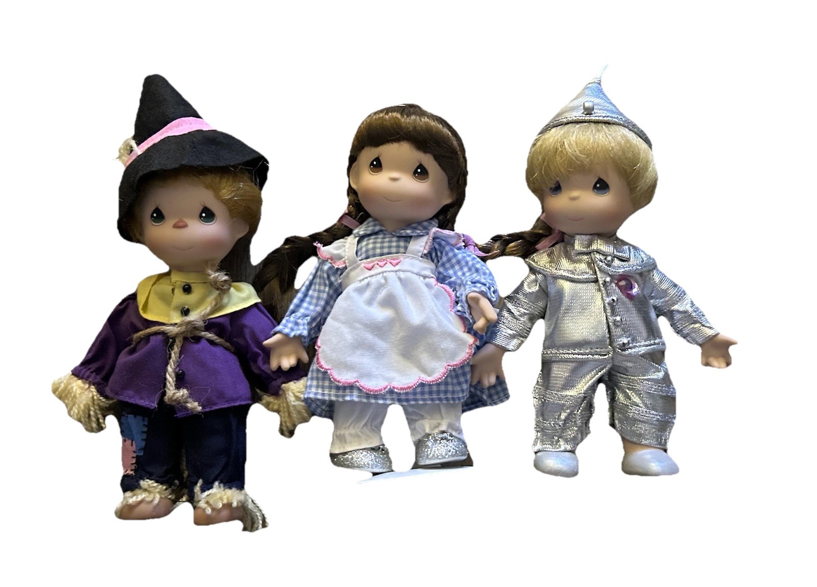 Wizard of Oz Figurine Precious Moments Lot Dorothy Scarecrow Tin Man