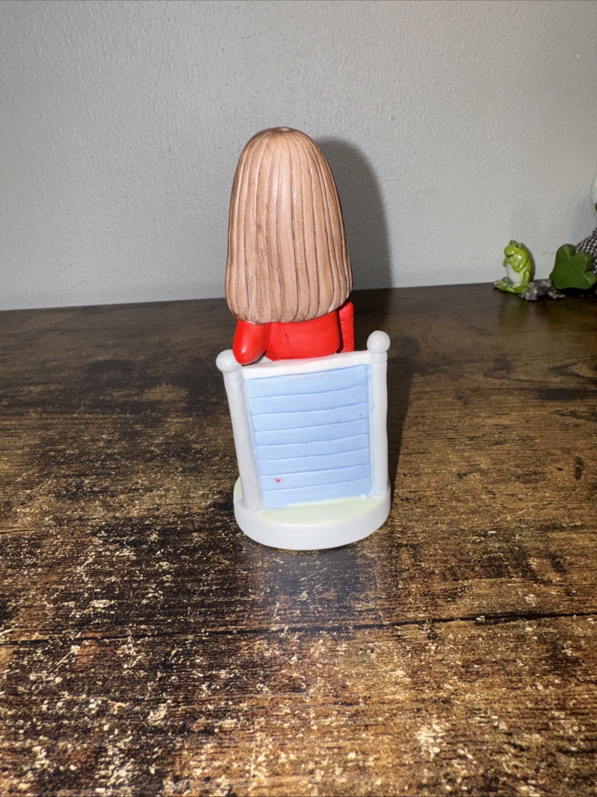 Tennis Comic Character Figurine Cathy Guisewite (I Always Know The Score) 1982