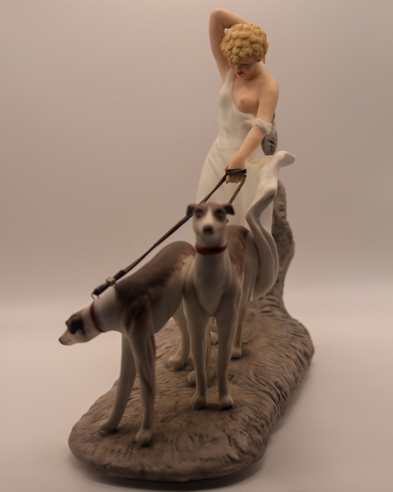 COUP DE VENT or Gust Of Wind Figurine By LOUIS ICART 1925 (Replica Made 1984)