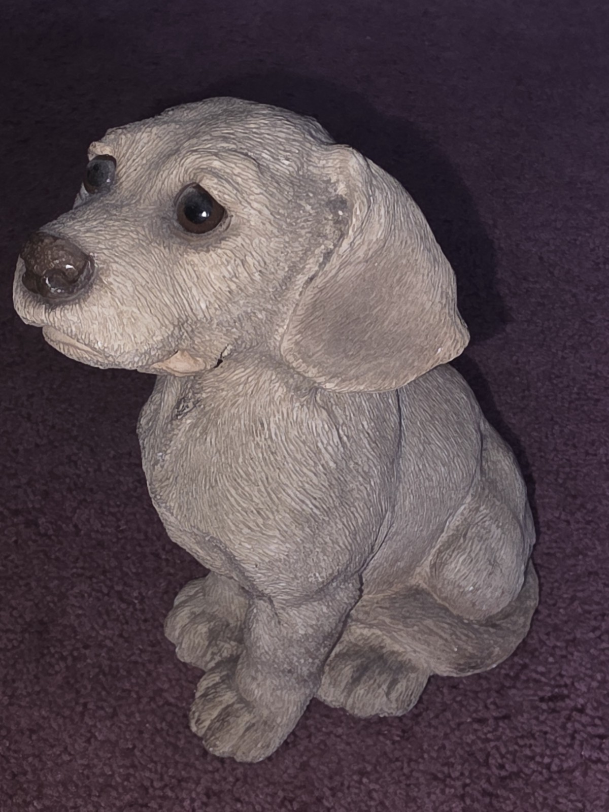 Vintage Golden Retriever Labrador Sitting Figurine 6.5” Tall Resin C Critters