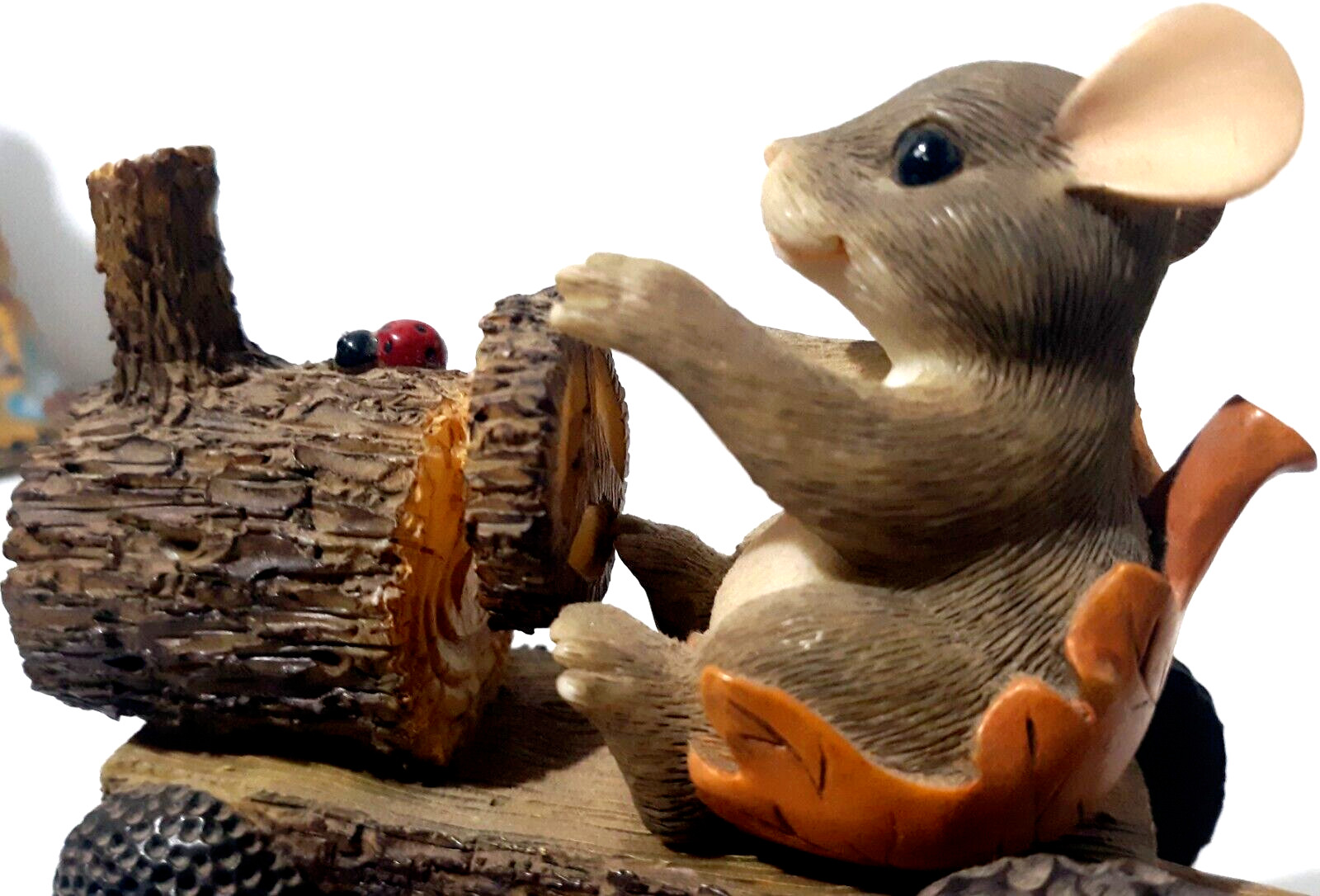 Vintage Charming Tails Mackenzie’s Putt’Putt Tractor Mouse Figurine Fitz & Floyd
