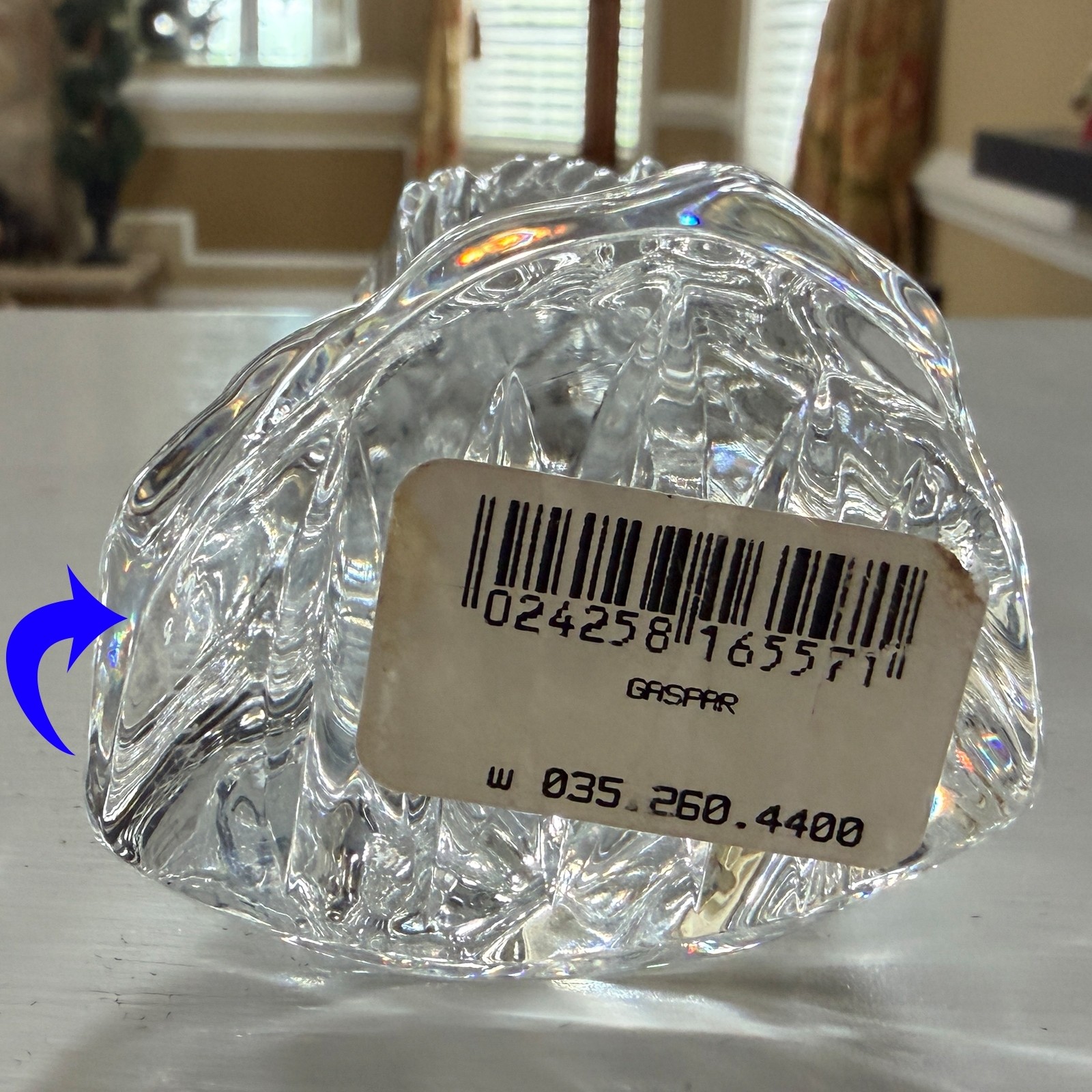 Waterford Crystal GASPAR 3 Kings Wise Men Magi Nativity Figurine He’s Mint MIB
