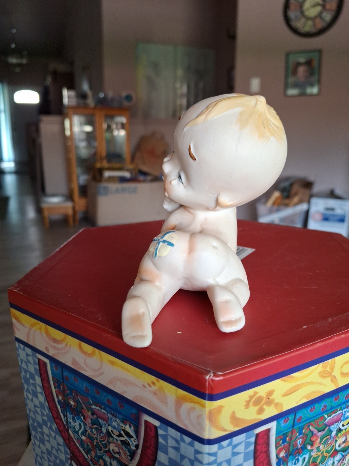 Vintage LEFTON “Crying” Crawling Kewpie Doll