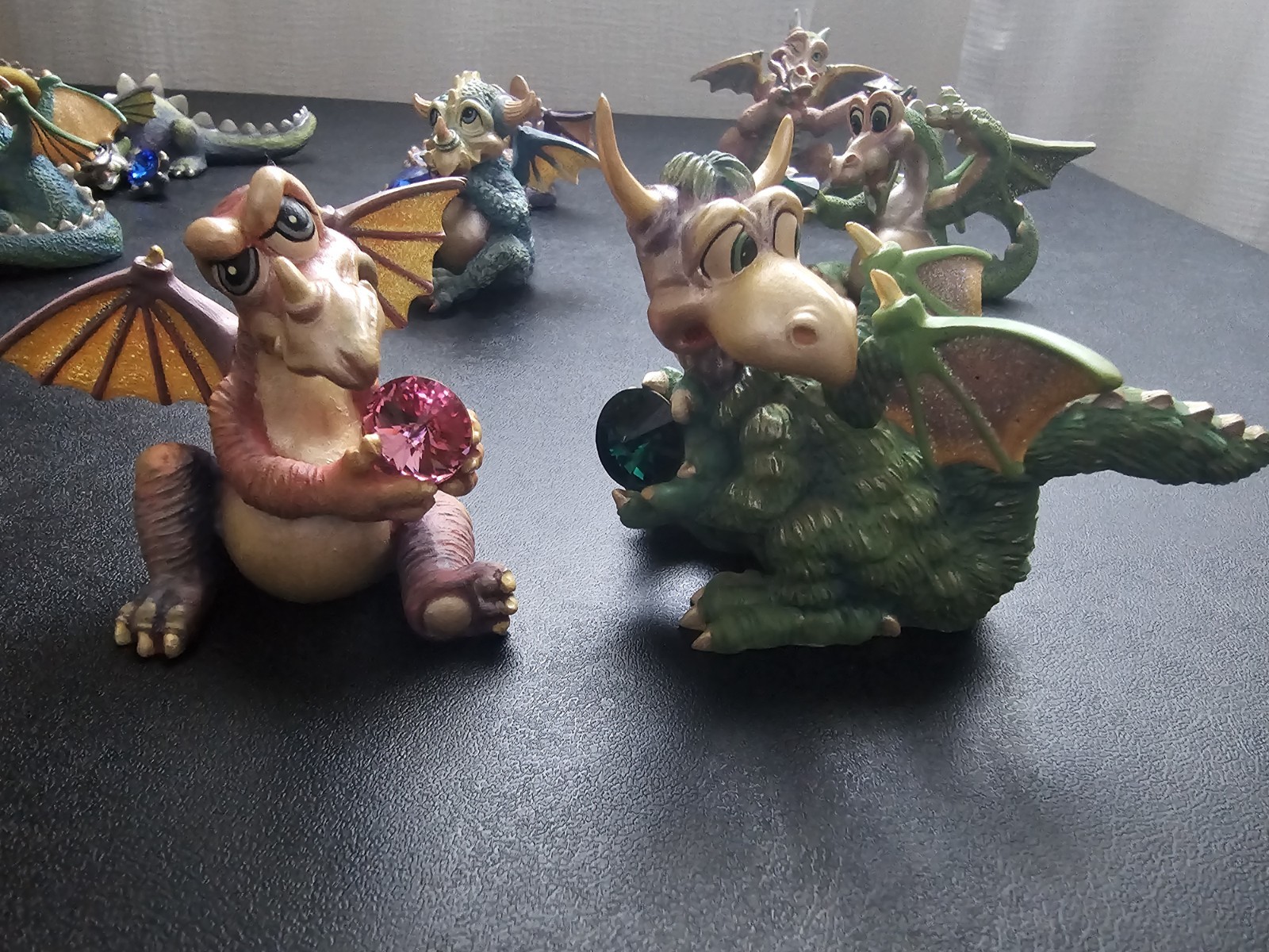 Lot Of 13 Limited Edition Franklin Mint Mood Dragons. Please Read Description!