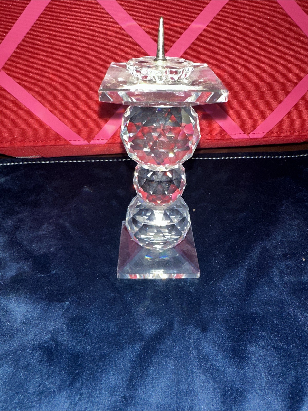 Swarovski Figurine Candle Holder 4 1/8in Very Good Condition