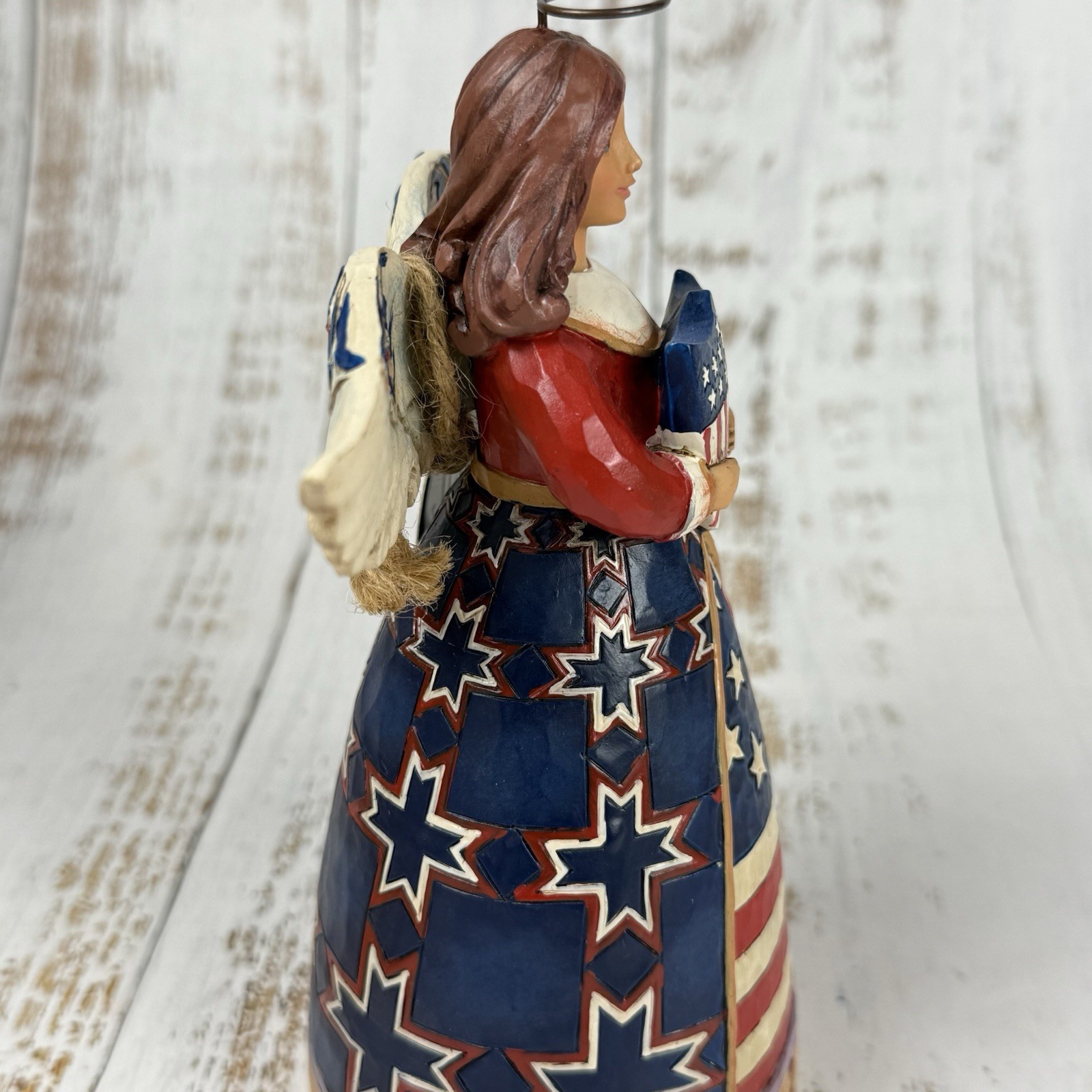 Jim Shore “Red White And Blue God Bless You” 2011 Angel 4025829 New In Box