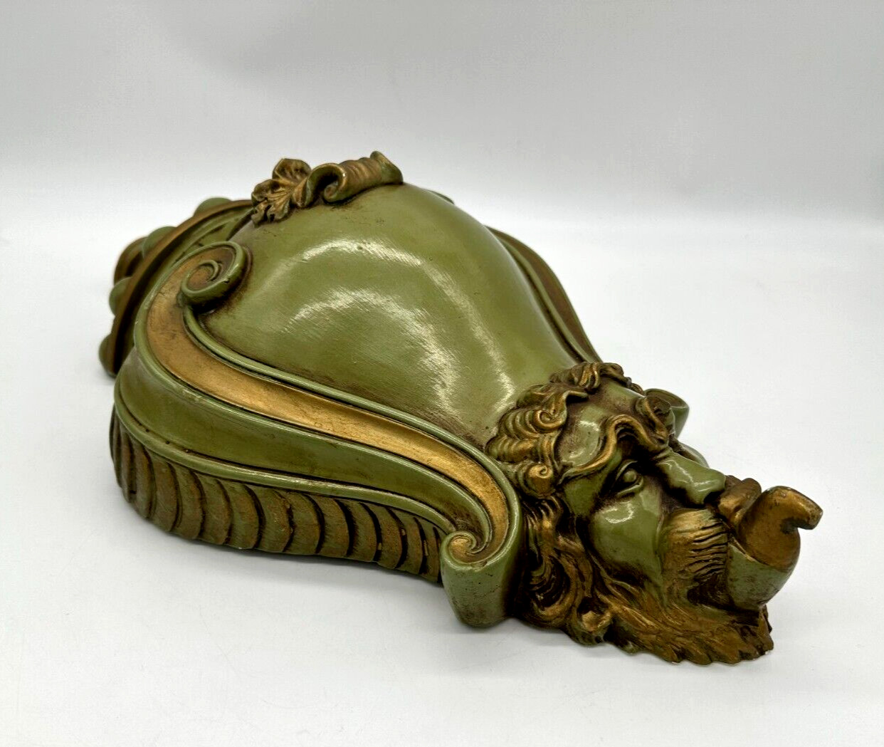 VTG Large Chalkware Plaster Lavabo Faux Wall Water Fountain 18”x10”