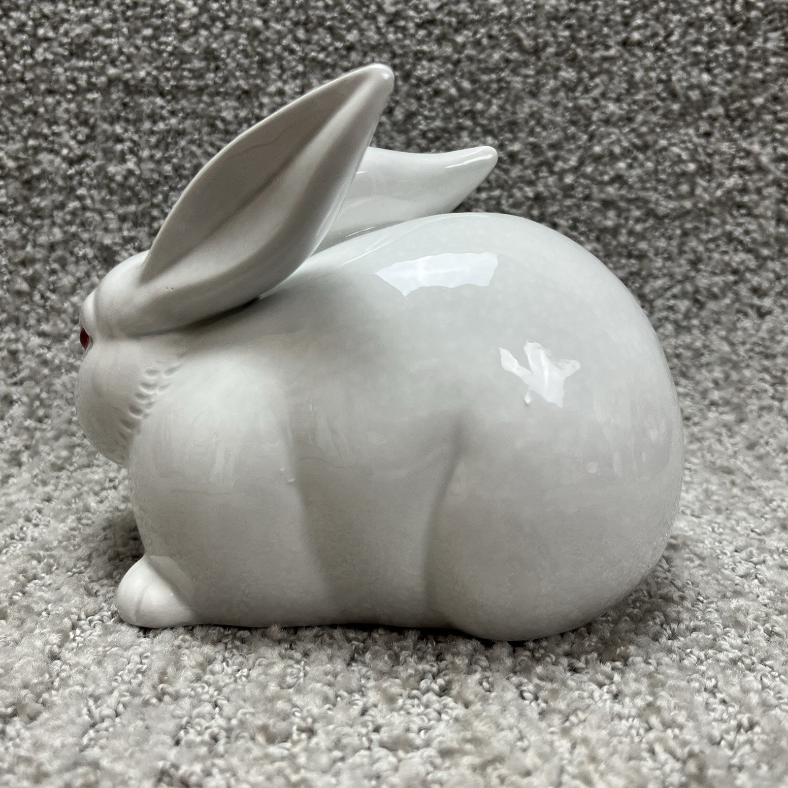 Fitz & Floyd 70s Porcelain Easter Bunny Rabbit Hand Painted Japan Easter 1975