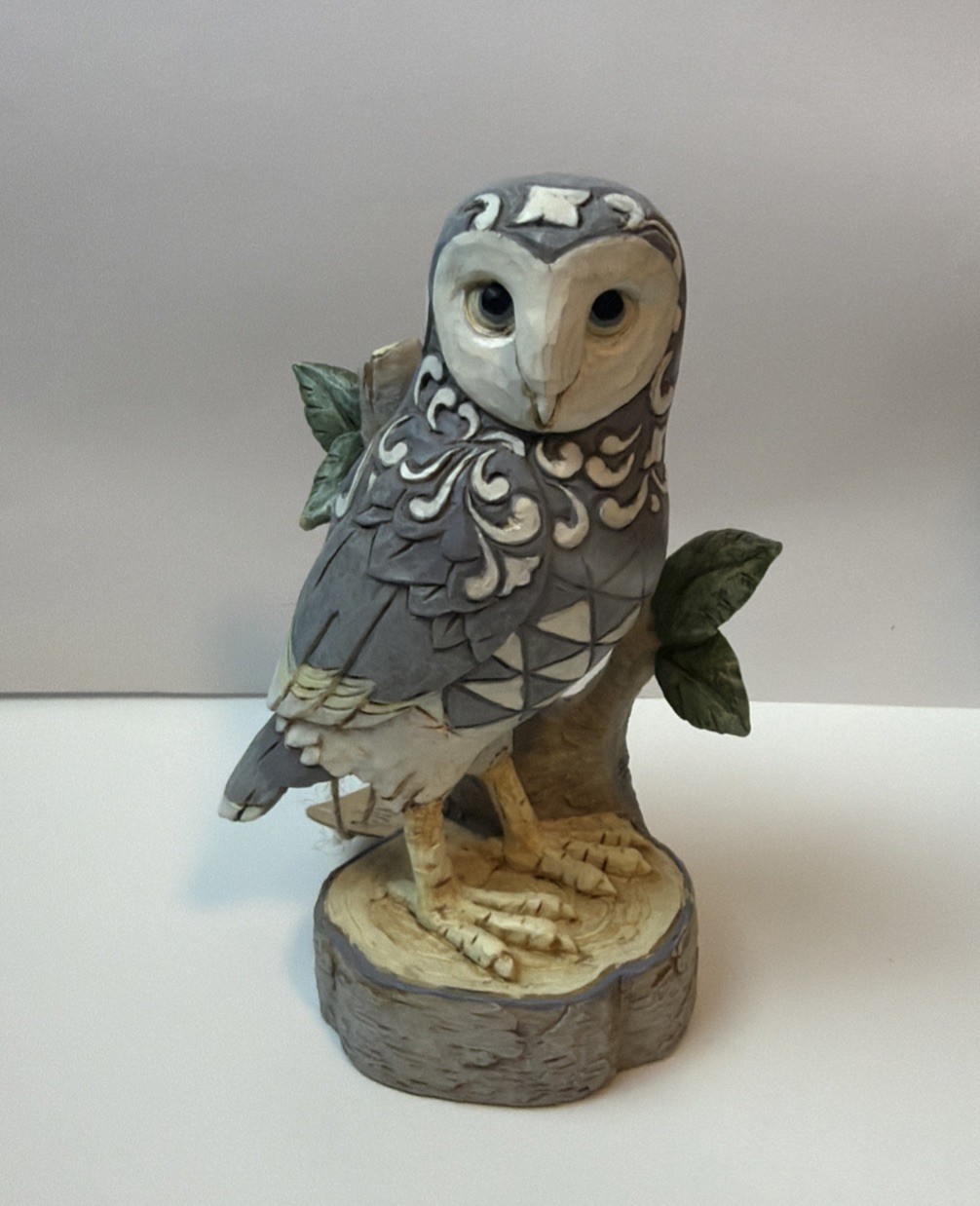 Jim Shore Heartwood Creek Woodland Owl on Branch 2016 Wisdom Begins With Wonder