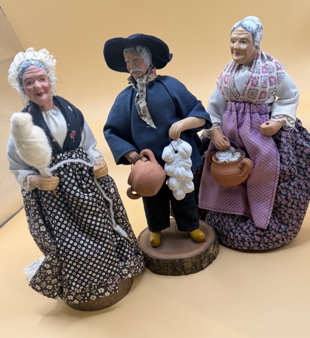 3 VTG Santon d’Argile De Provence Syndicat Des Santonniers Dolls