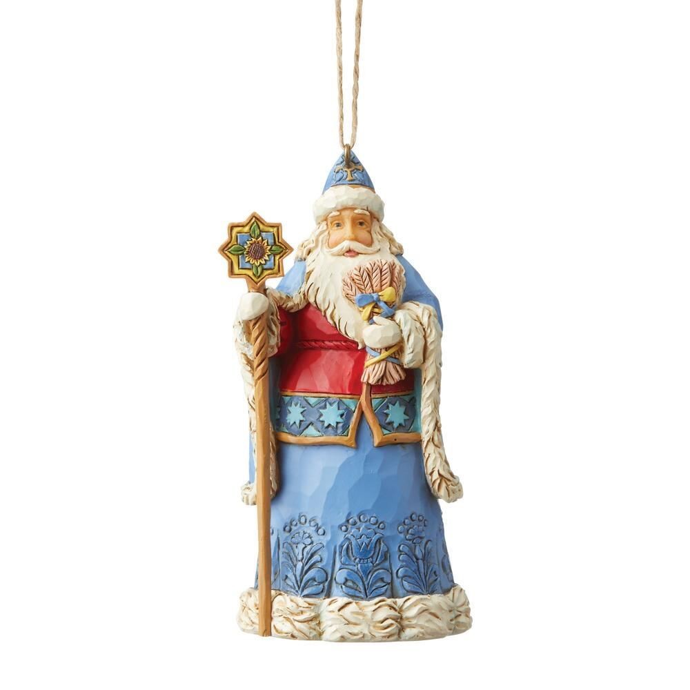 Jim Shore Heartwood Creek Ukraine Santa Hanging Ornament 6004308